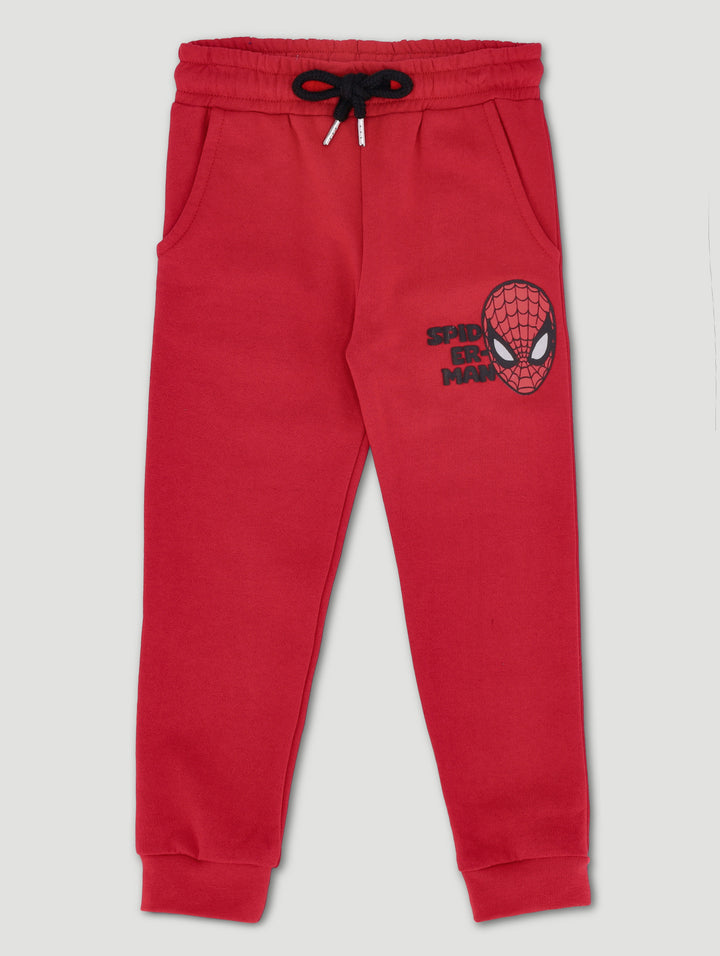 Pre-Boys Spiderman Badge Jogger - Red