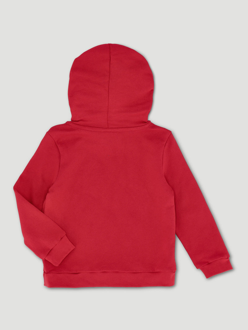 Pre-Boys Spiderman Comic Hoody - Red