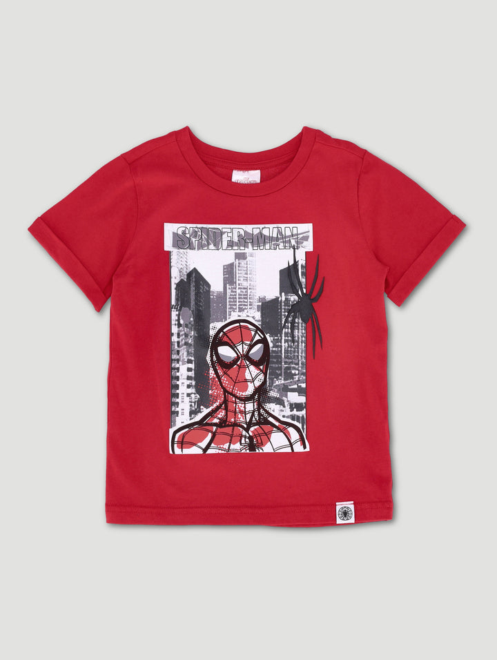 Pre-Boys Spiderman Tee - Red