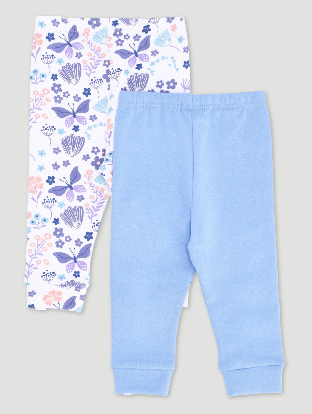 Baby Girls 2 Pack Fairy Leggings - Blue