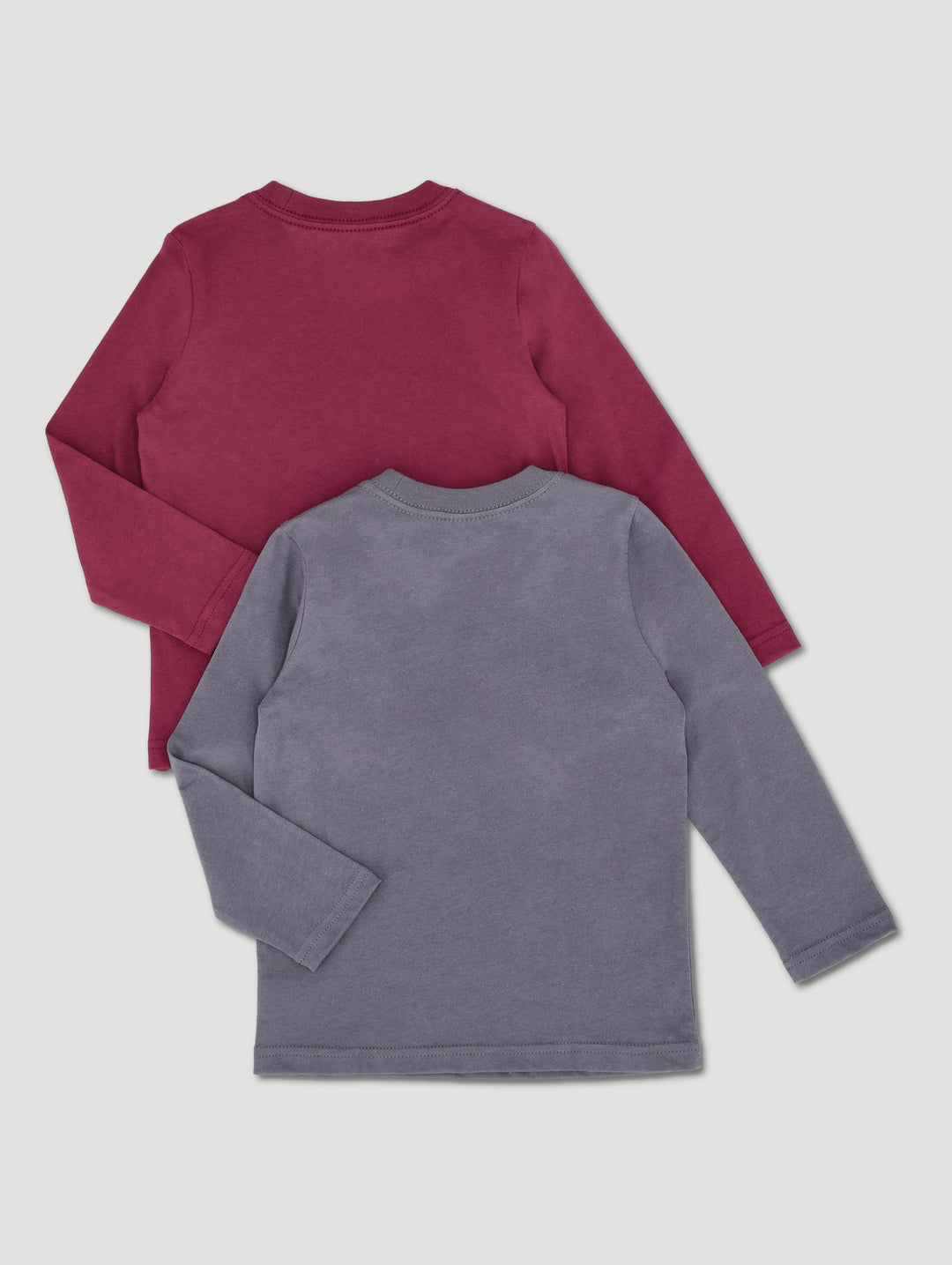 Pre-Boys 2 Pack Long Sleeve Racing Tees - Red/Grey