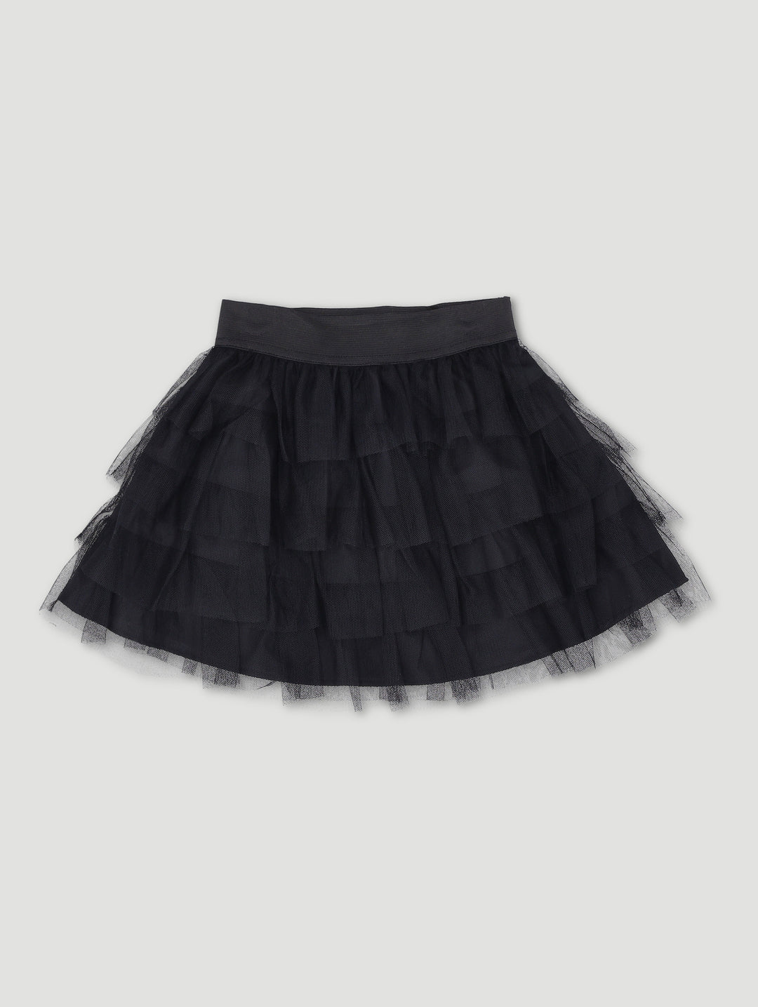 Pre-Girls Tiered Tulle Skirt - Black