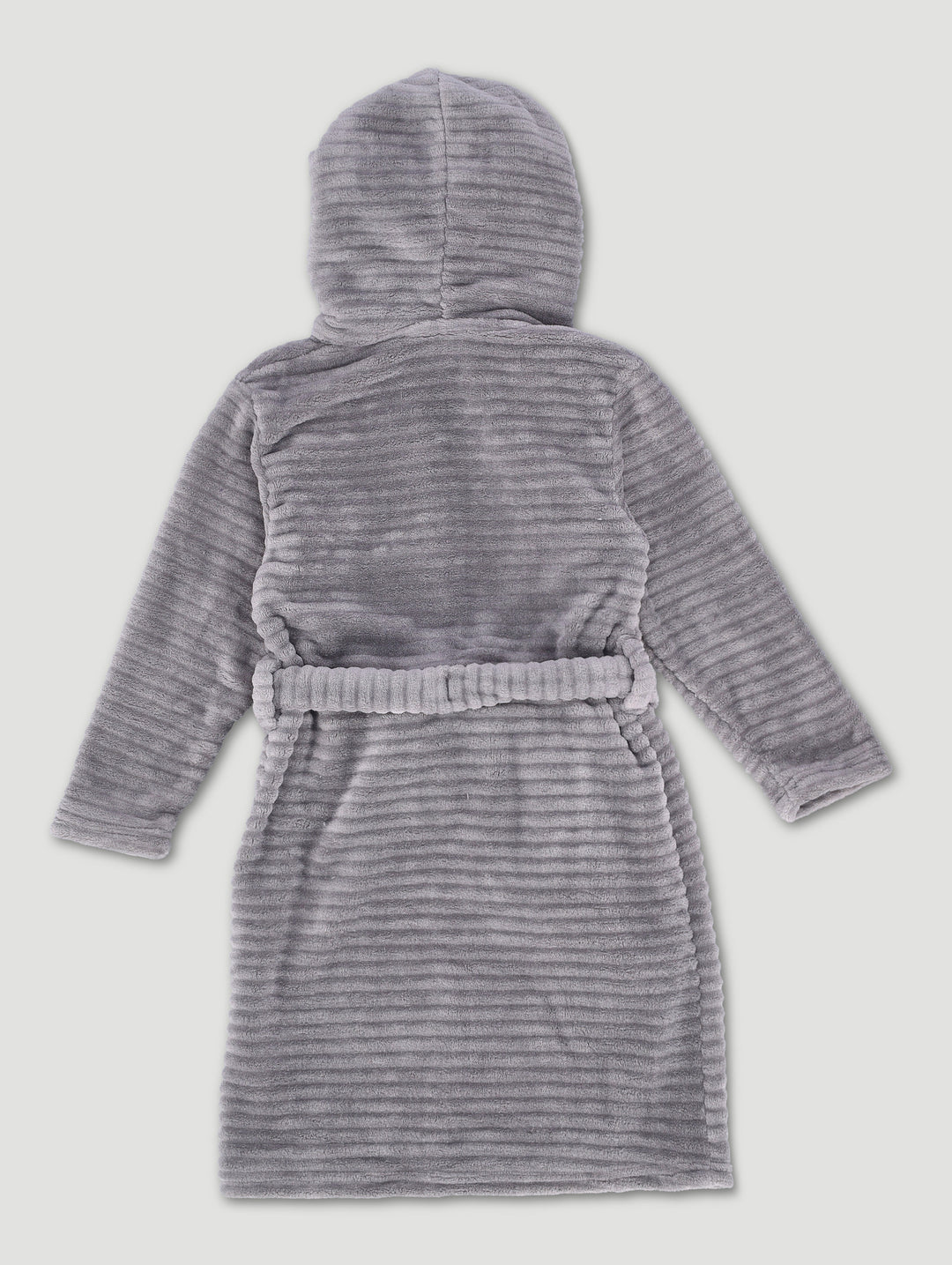 Pre-Boys Embossed Sherpa Lined Gown - Grey