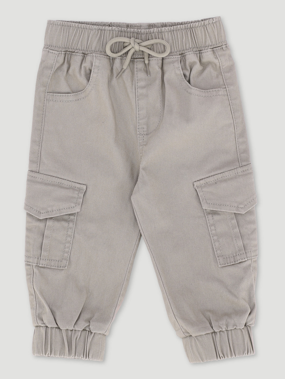Baby Boys Twill Cargo Pants - Stone