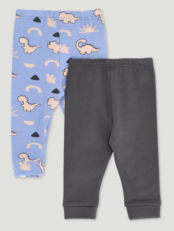 Baby Boys 2 Pack Dino Leggings