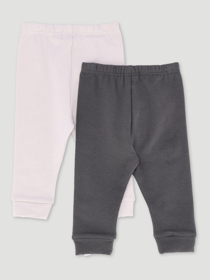 Baby Boys 2 Pack Lion Legging - Grey