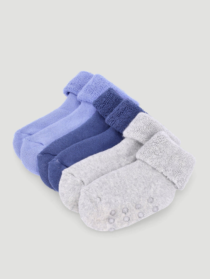 Keedo Baby Boys 3 Pack Towelling Socks