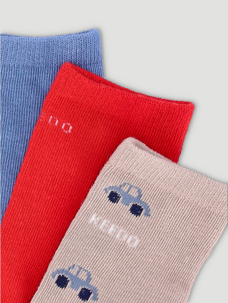 Keedo Boys 3 Pack Car Socks