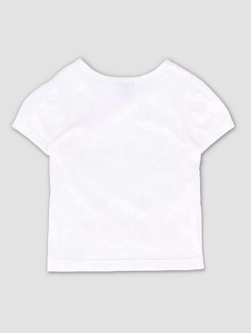 Pre-Girls Stitch Christmas Tee - White