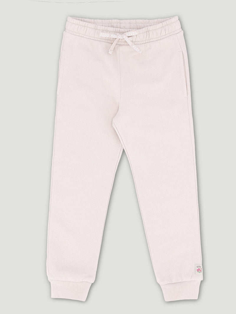 Keedo Girls Beige Logo Jogger