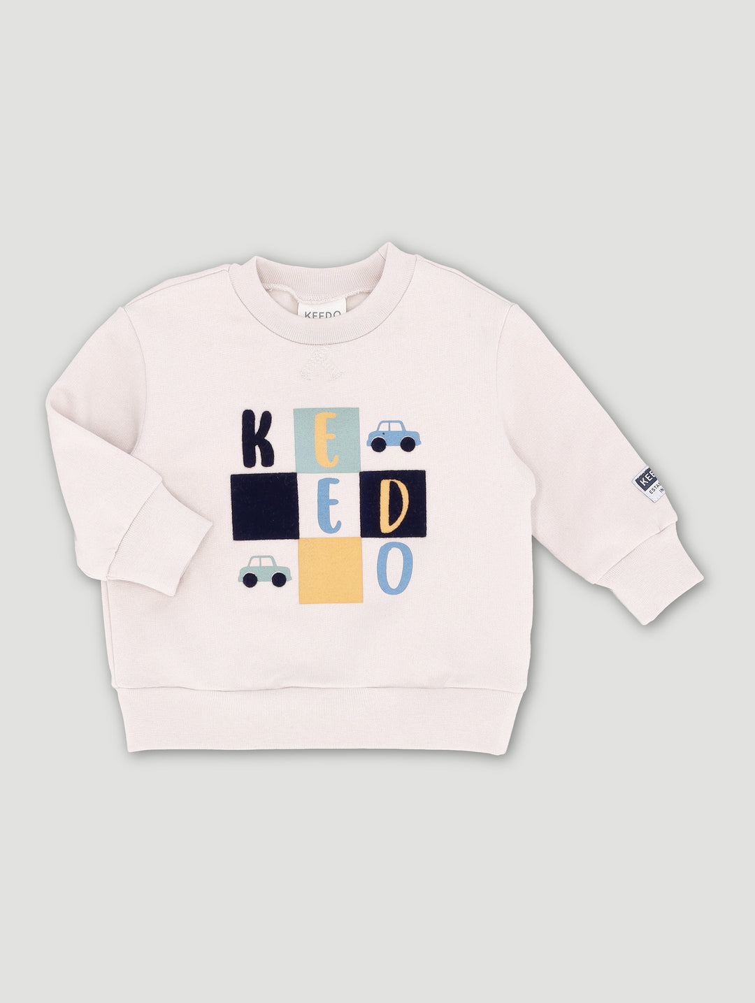 Baby Boys Logo Sweat Top - Sand