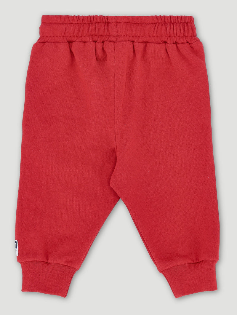 Keedo Baby Boys Red Safari Logo Jogger