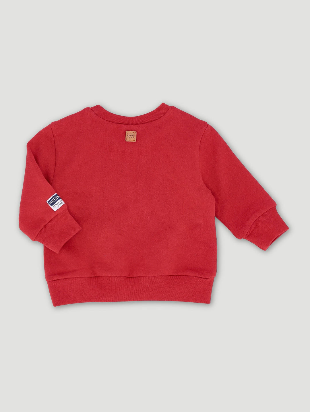 Keedo Baby Boys Red Safari Logo Fleece Top