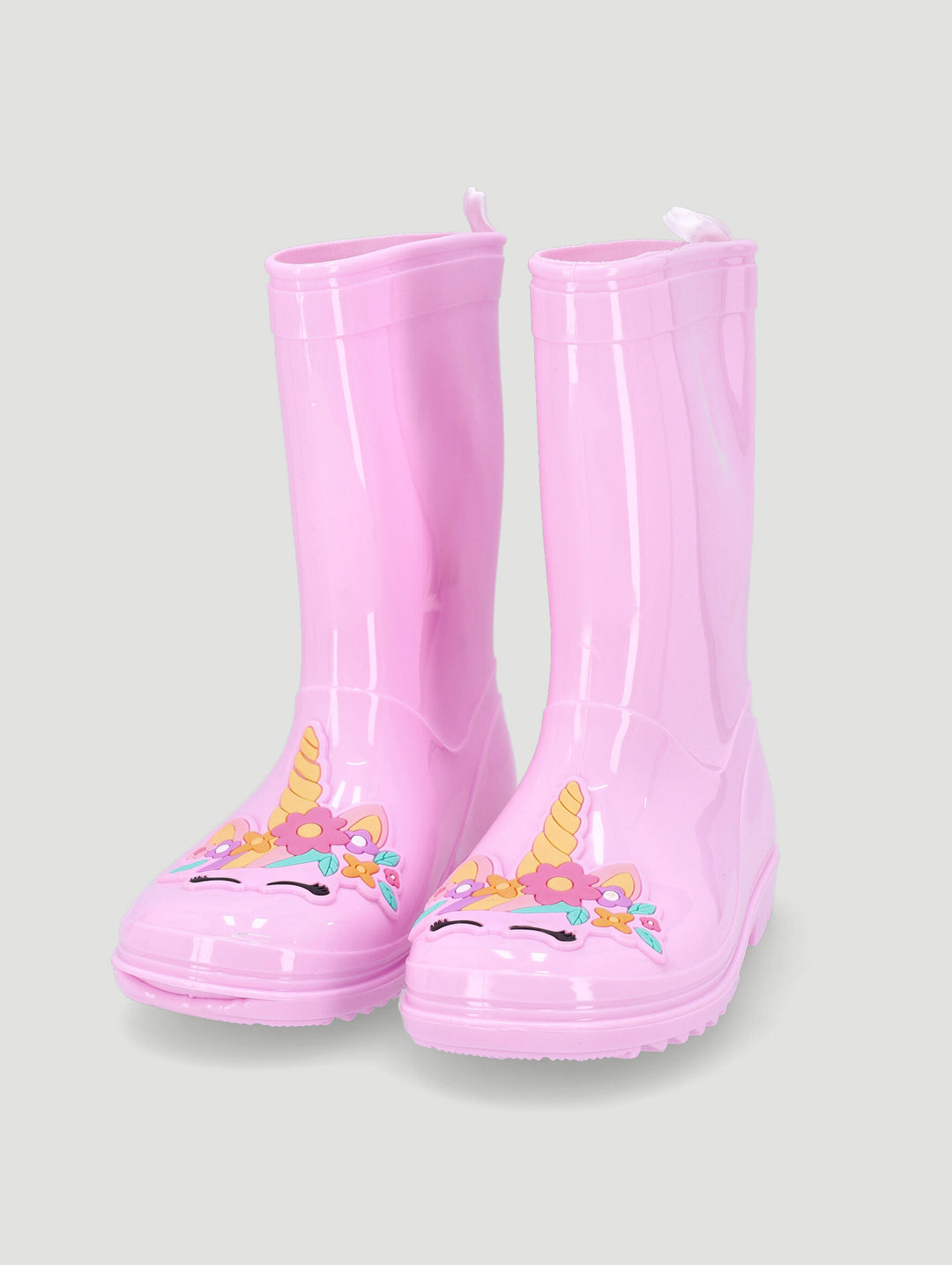Pre-Girls Unicorn Wellington Boot - Pink