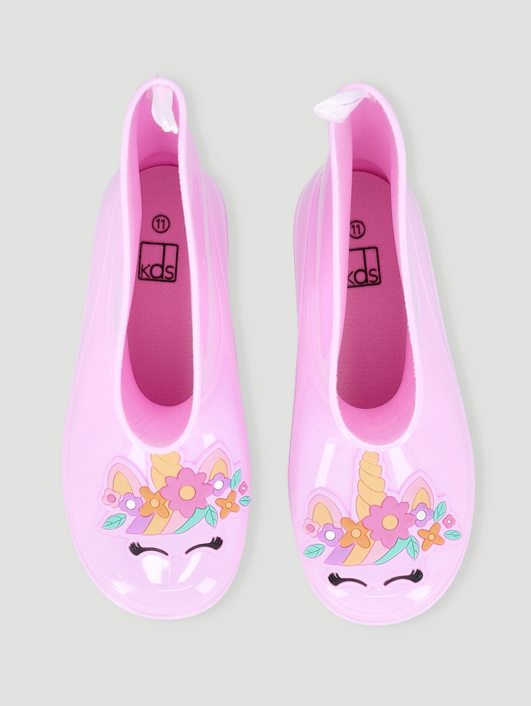 Pre-Girls Unicorn Wellington Boot - Pink