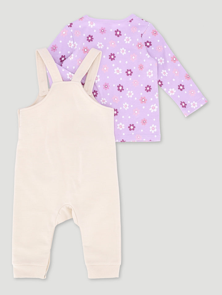 Baby Girls Dungaree Set - Multi