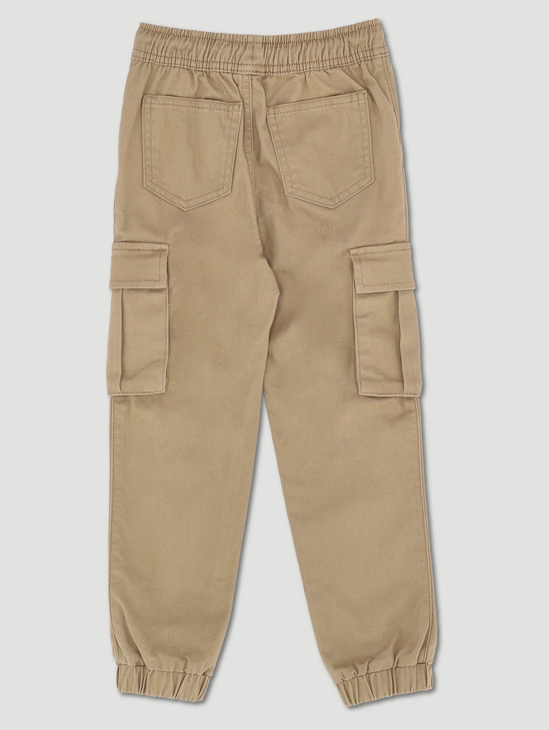 Pre-Boys D-Ring Twill Jogger - Tan