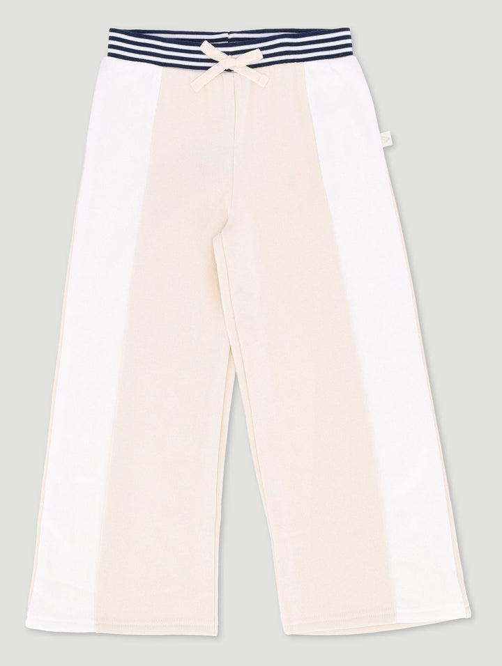 Pre-Girls Sporty Colourblock Trackpants - Stone