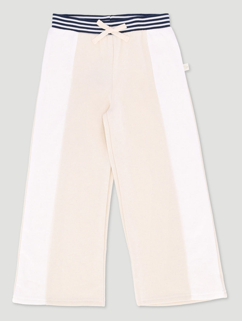 Pre-Girls Sporty Colourblock Trackpants - Stone