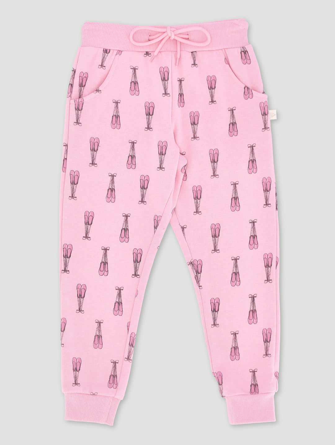 Pre-Girls Ballet Shoes Print Jogger - Pink