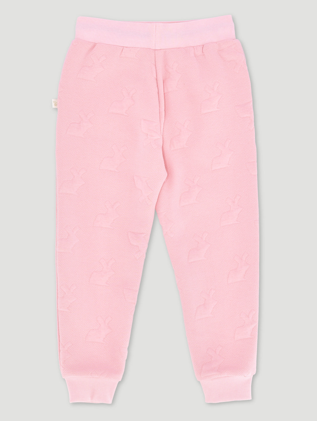 Pre-Girls Emboss Bunny Jogger - Pink