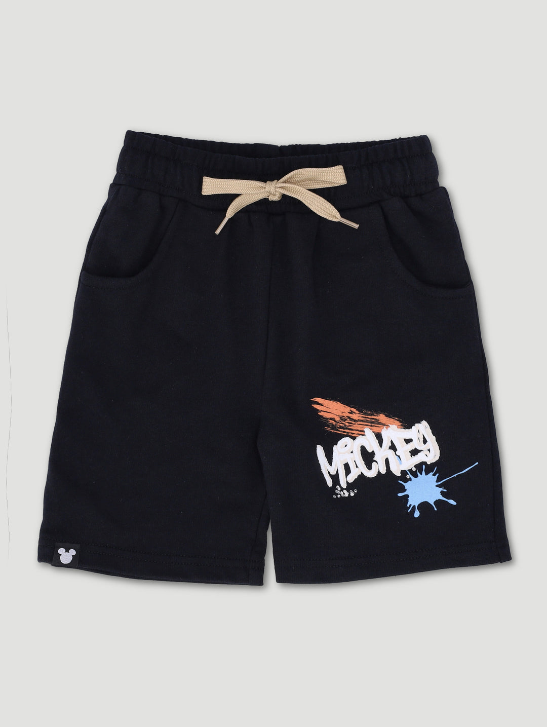 Pre-Boys Mickey Graffiti Short - Black