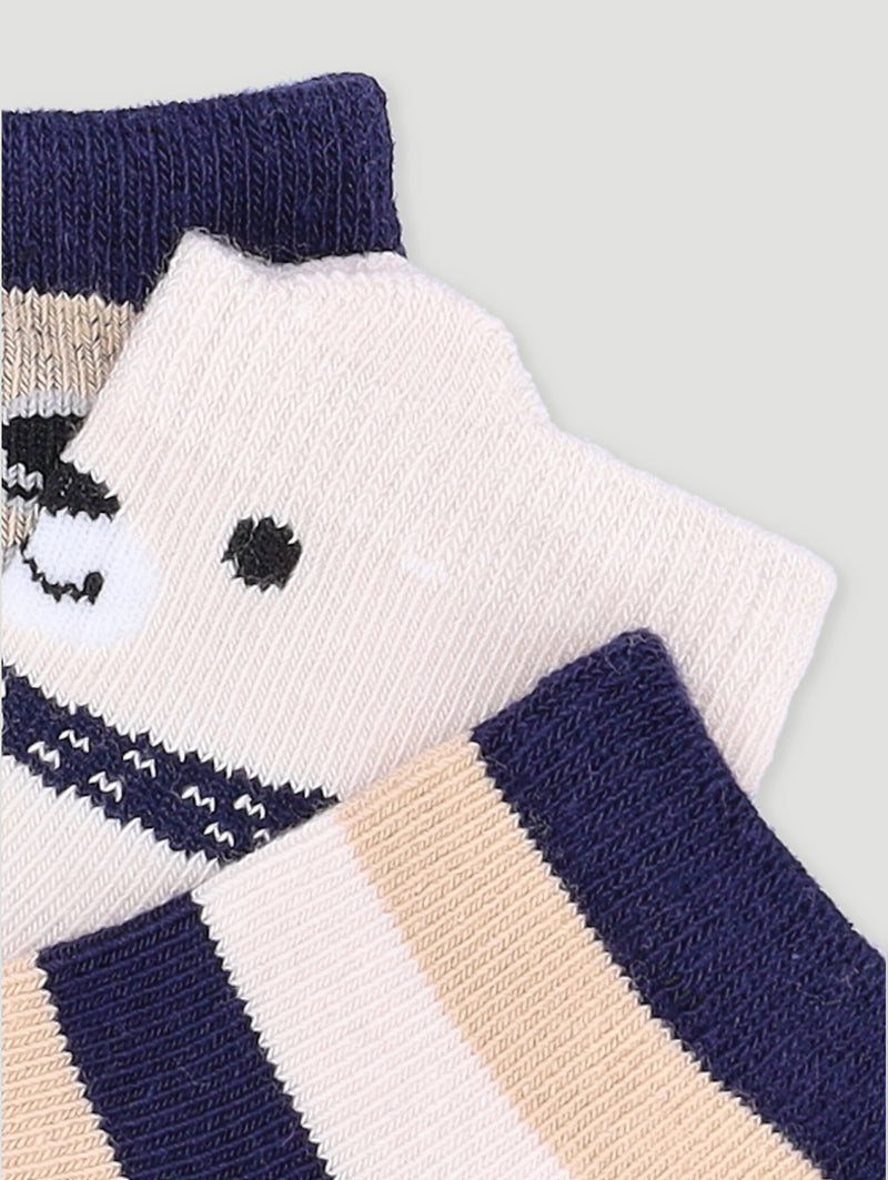 Baby Boys 3 Pack Bear Cotton Socks - Multi