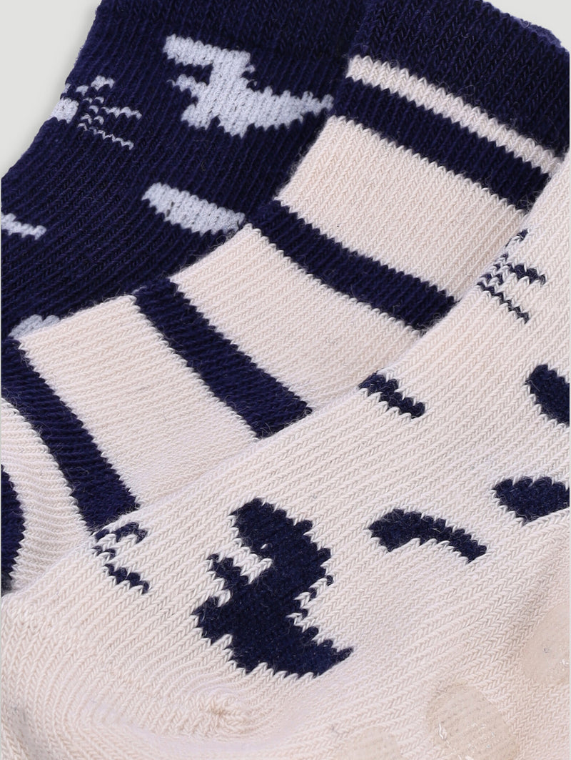 Baby Boys 3 Pack Dino Cotton Socks - Multi