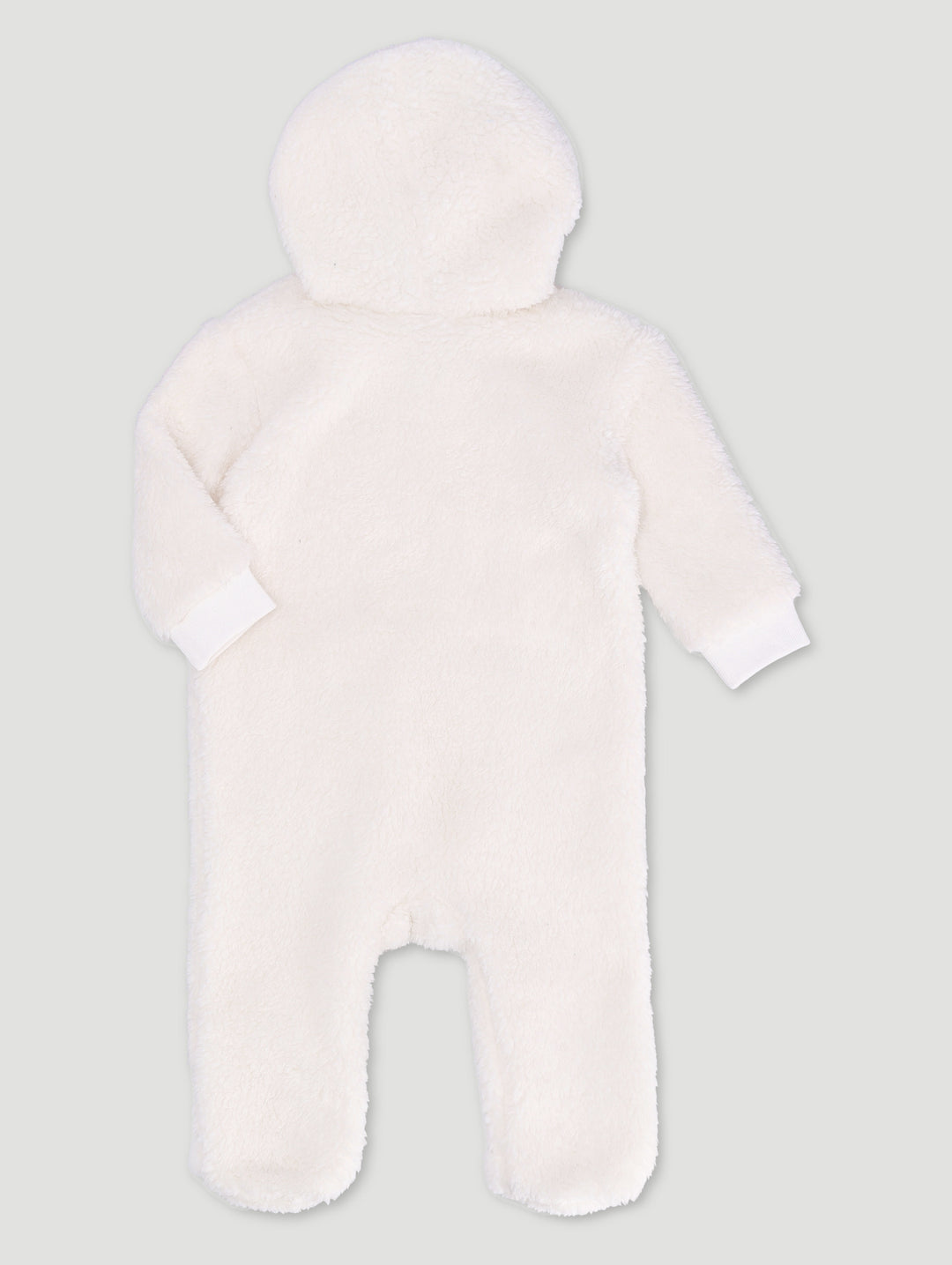 Baby Boys Sherpa Sleepsuit - Light Stone