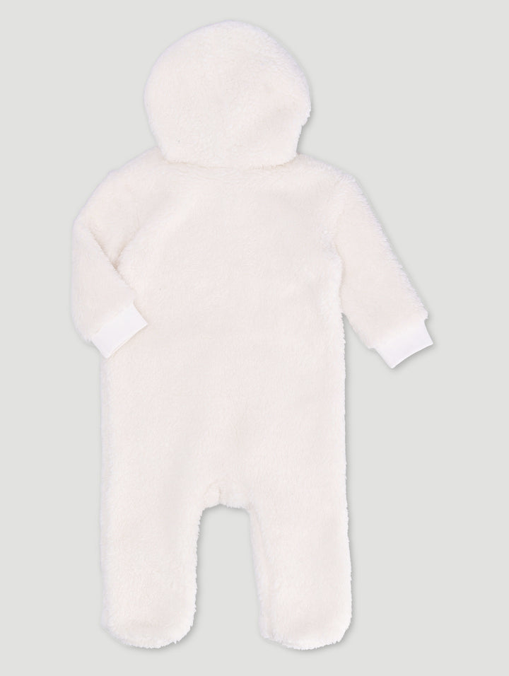 Baby Boys Sherpa Sleepsuit - Light Stone