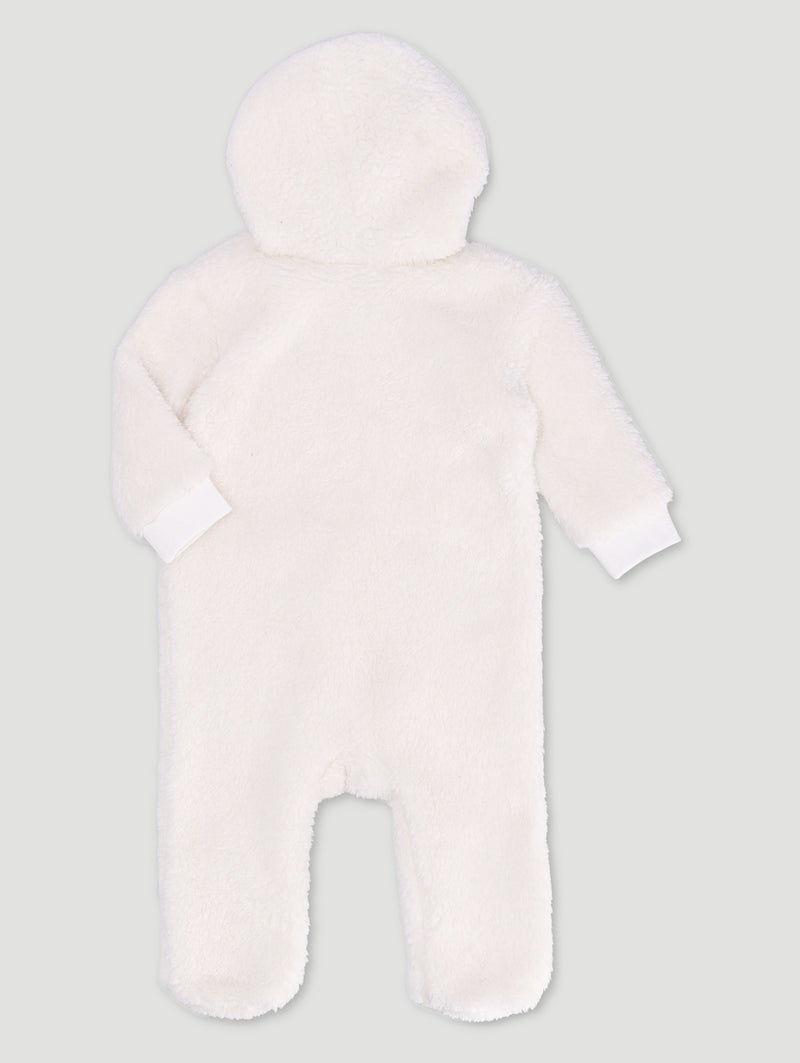 Baby Boys Sherpa Sleepsuit - Light Stone