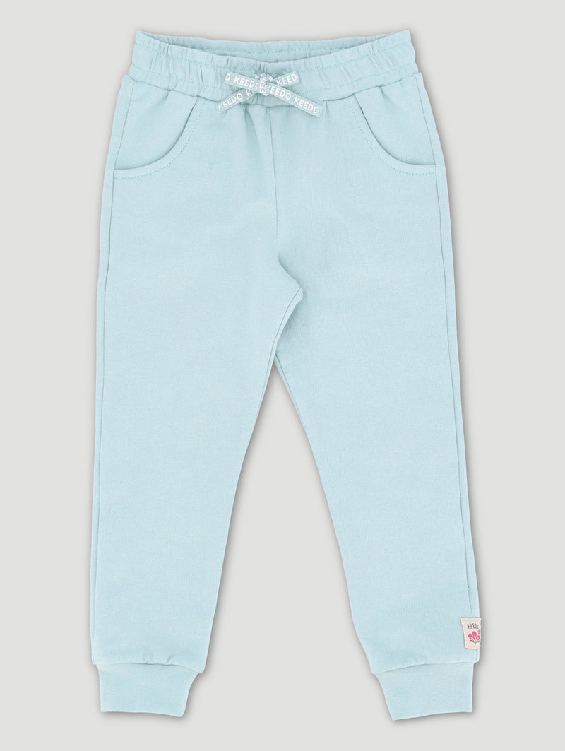 Keedo Girls Mint Logo Jogger