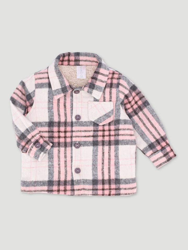 Baby Girls Tweed Shacket - Multi