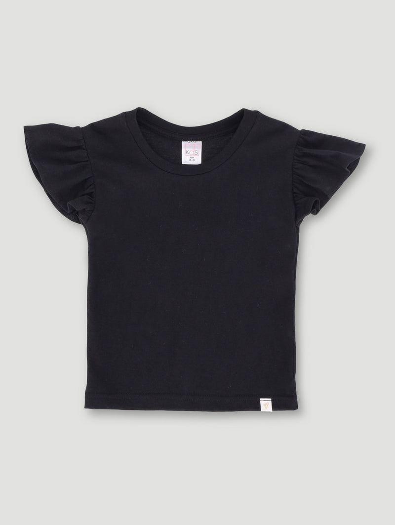 Pre- Girls Basic Tee - Black