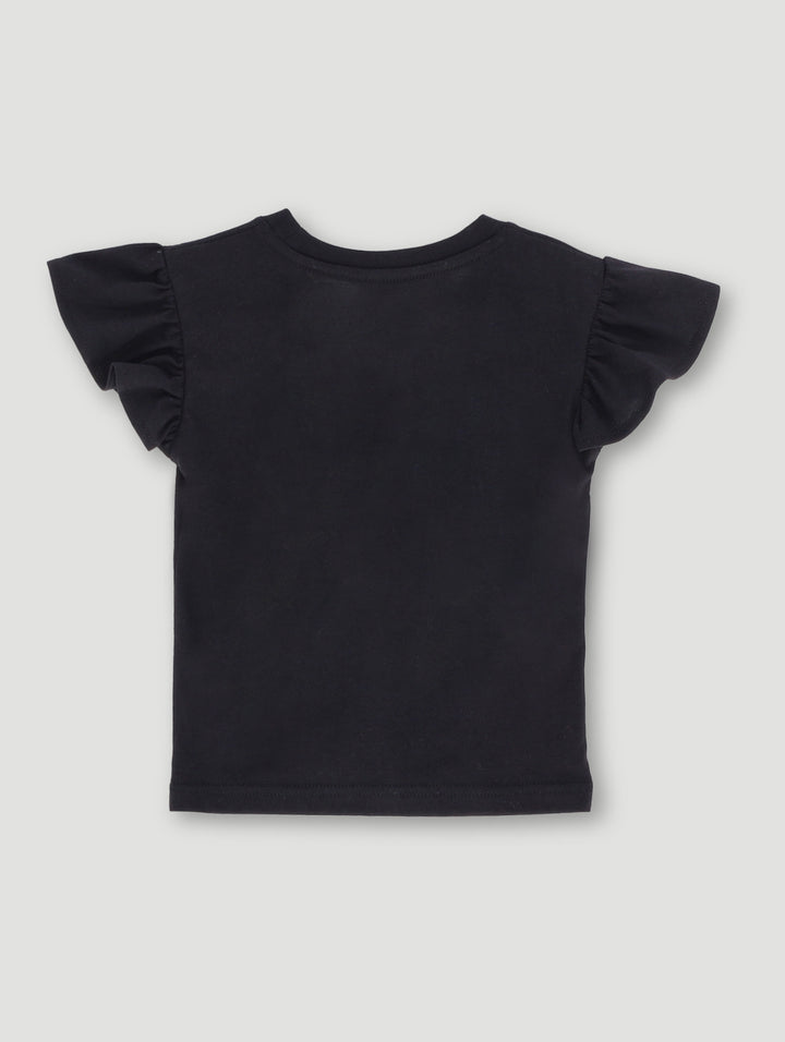 Pre- Girls Basic Tee - Black