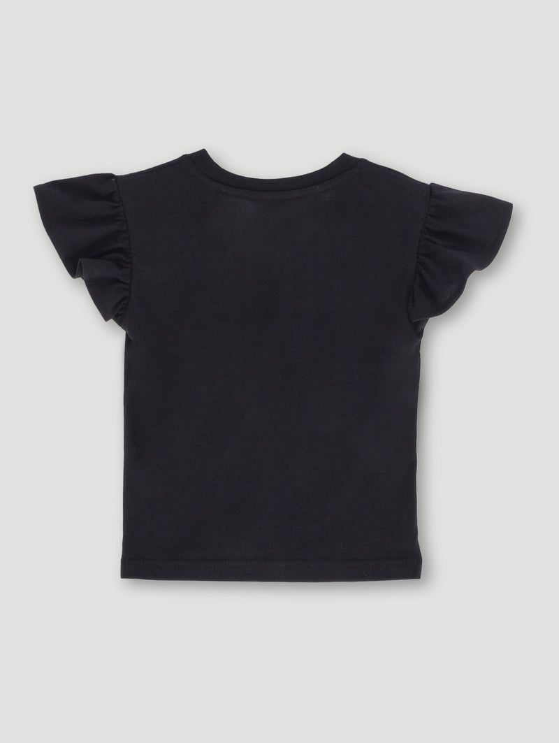 Pre- Girls Basic Tee - Black