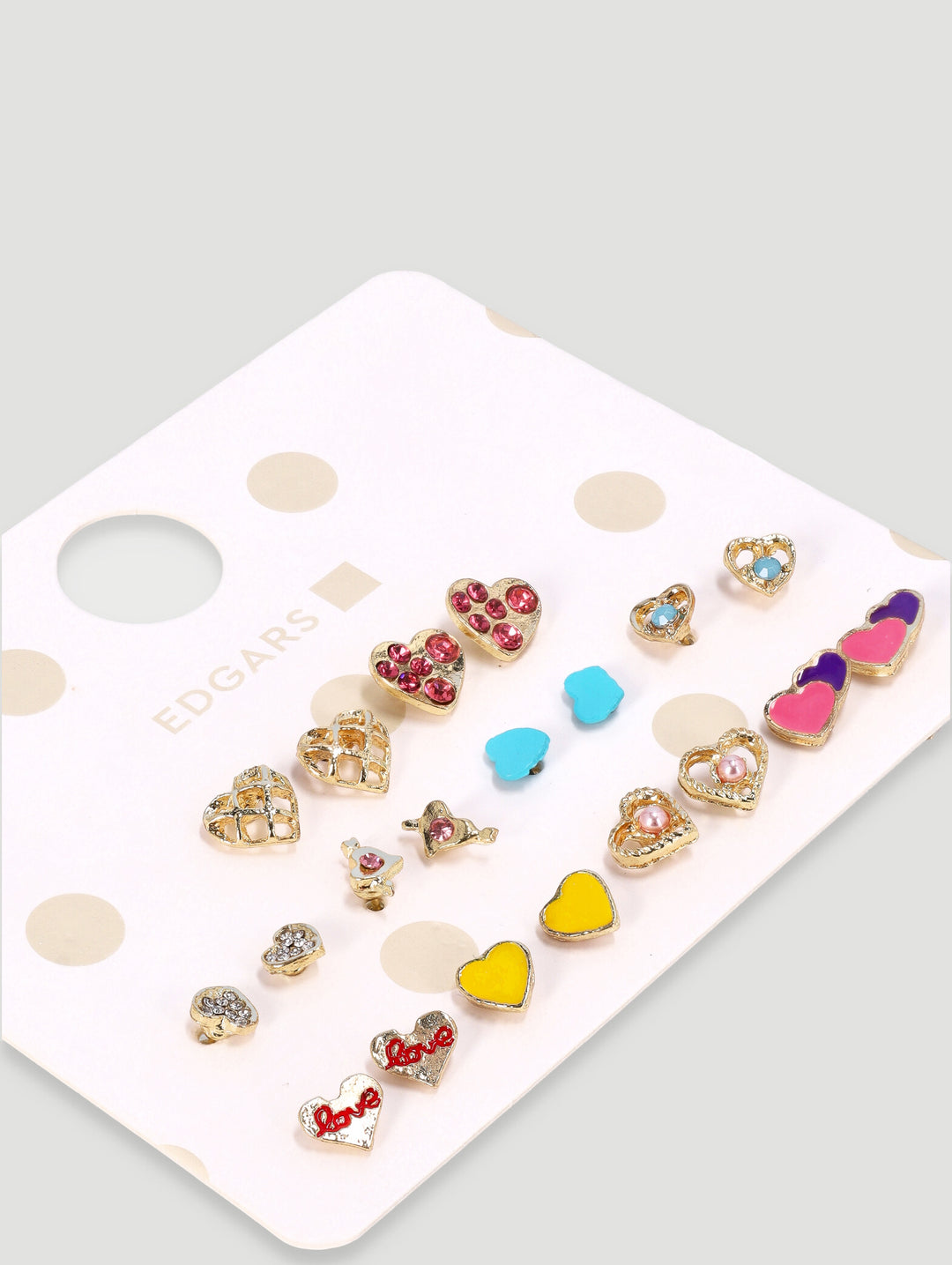 Pre-Girls 10 Pack Studs Earrings