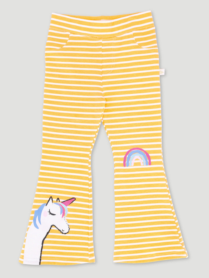 Pre-Girls Brushed Fleece Flare Leg Pants