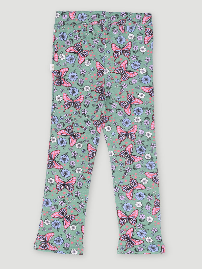 Pre-Girls Brushed Fleece Print Flare Leg Pants
