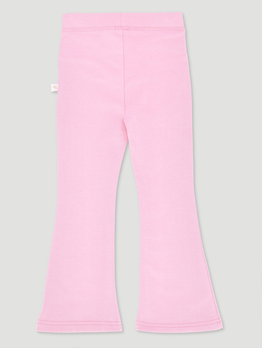 Pre-Girls Brushed Fleece Plain Flare Leg Pants - Pink