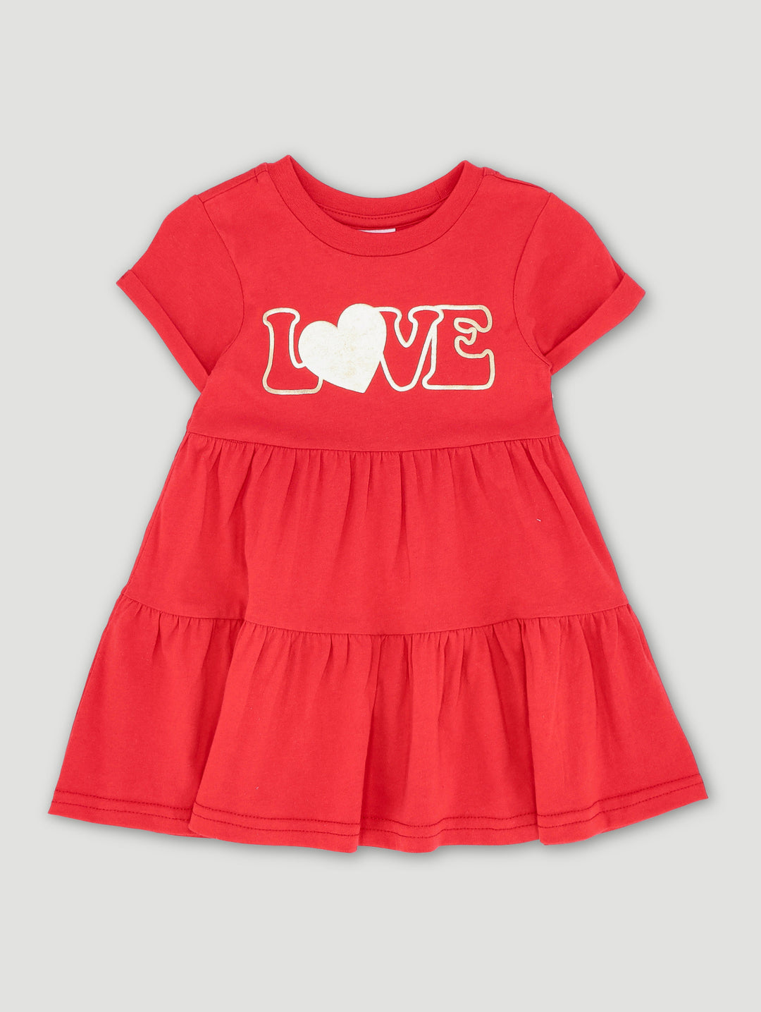 Baby Girls Statement Knit Dress - Red