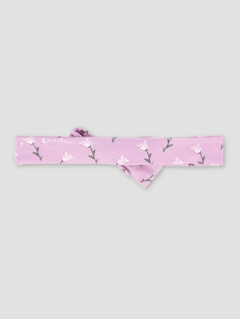 Keedo Baby Girls Lilac Floral Cotton Lycra Headband