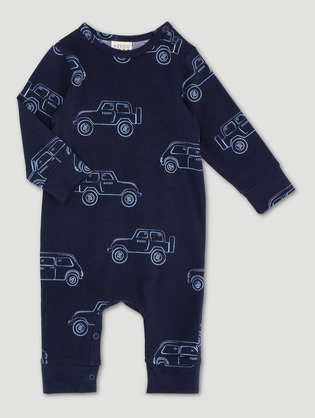 Keedo Baby Boys Cars Printed Babygrow