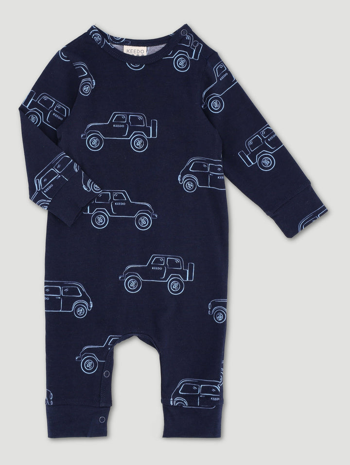 Keedo Baby Boys Cars Printed Babygrow