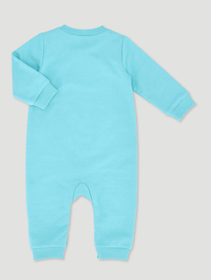 Baby Boys Wild About Dad Brushed Sleepsuit - Blue