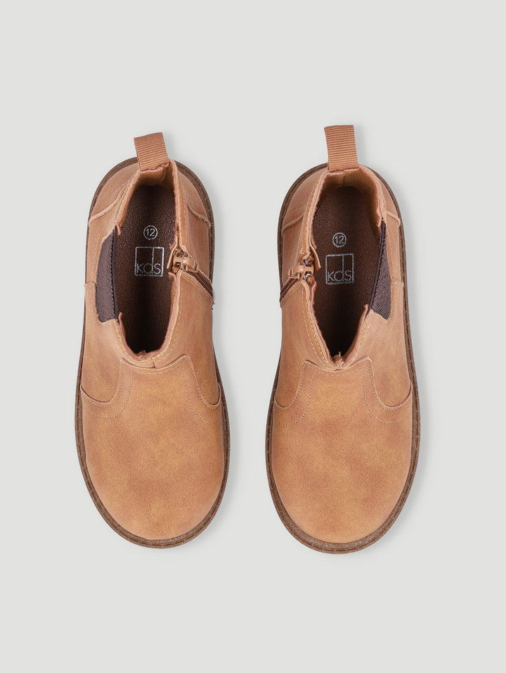 Pre-Boys Chelsea Boot - Tan