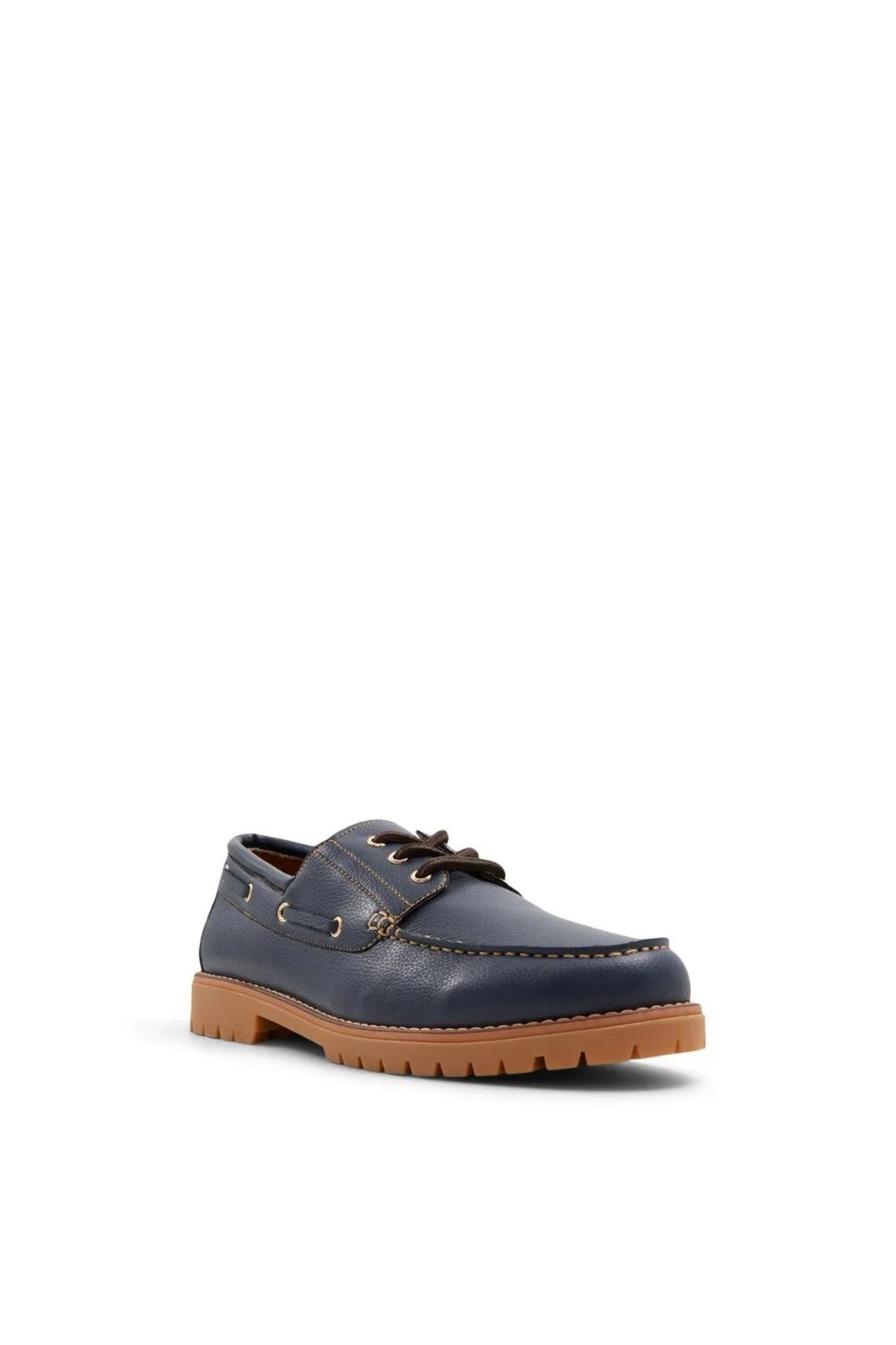 Renzo Cleated Moccasin Slip In Loafer - Navy