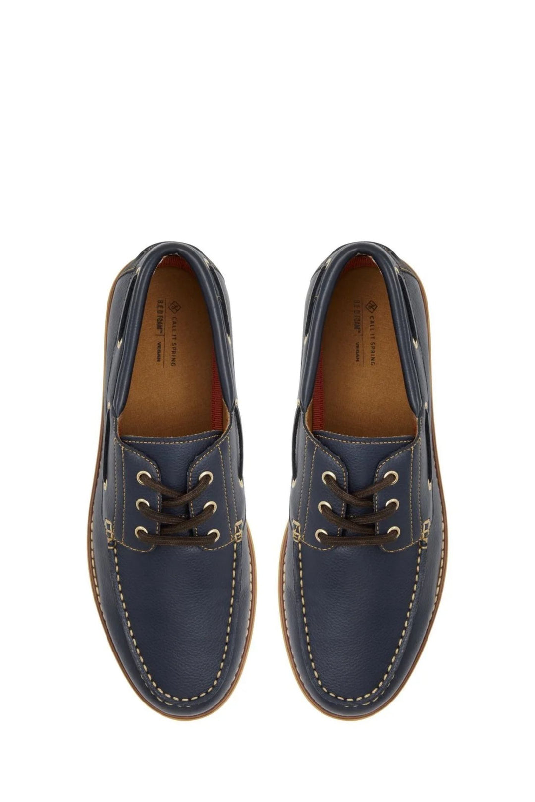Renzo Cleated Moccasin Slip In Loafer - Navy