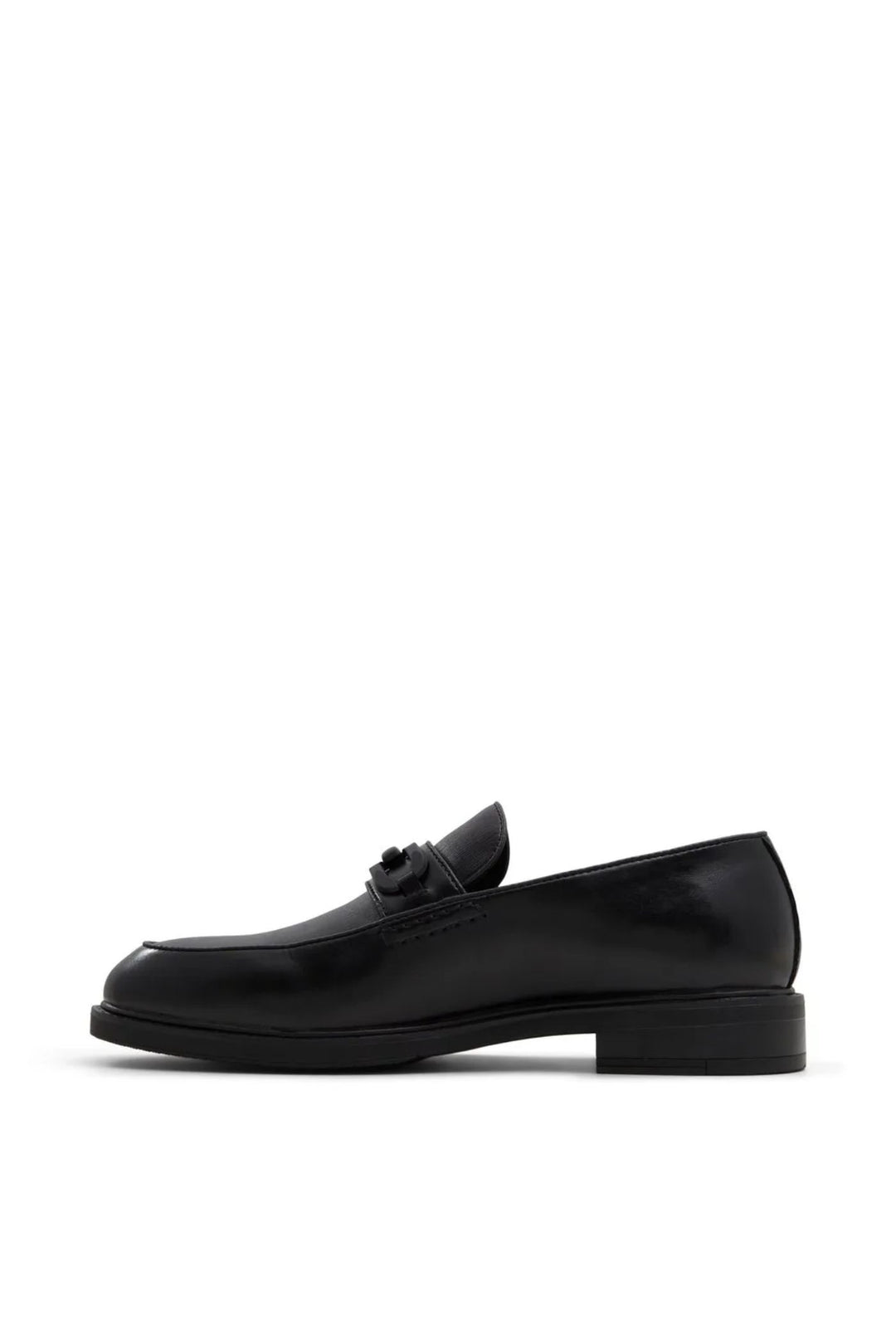 Hatton Metal Trim Heeled Slip In Loafer - Black