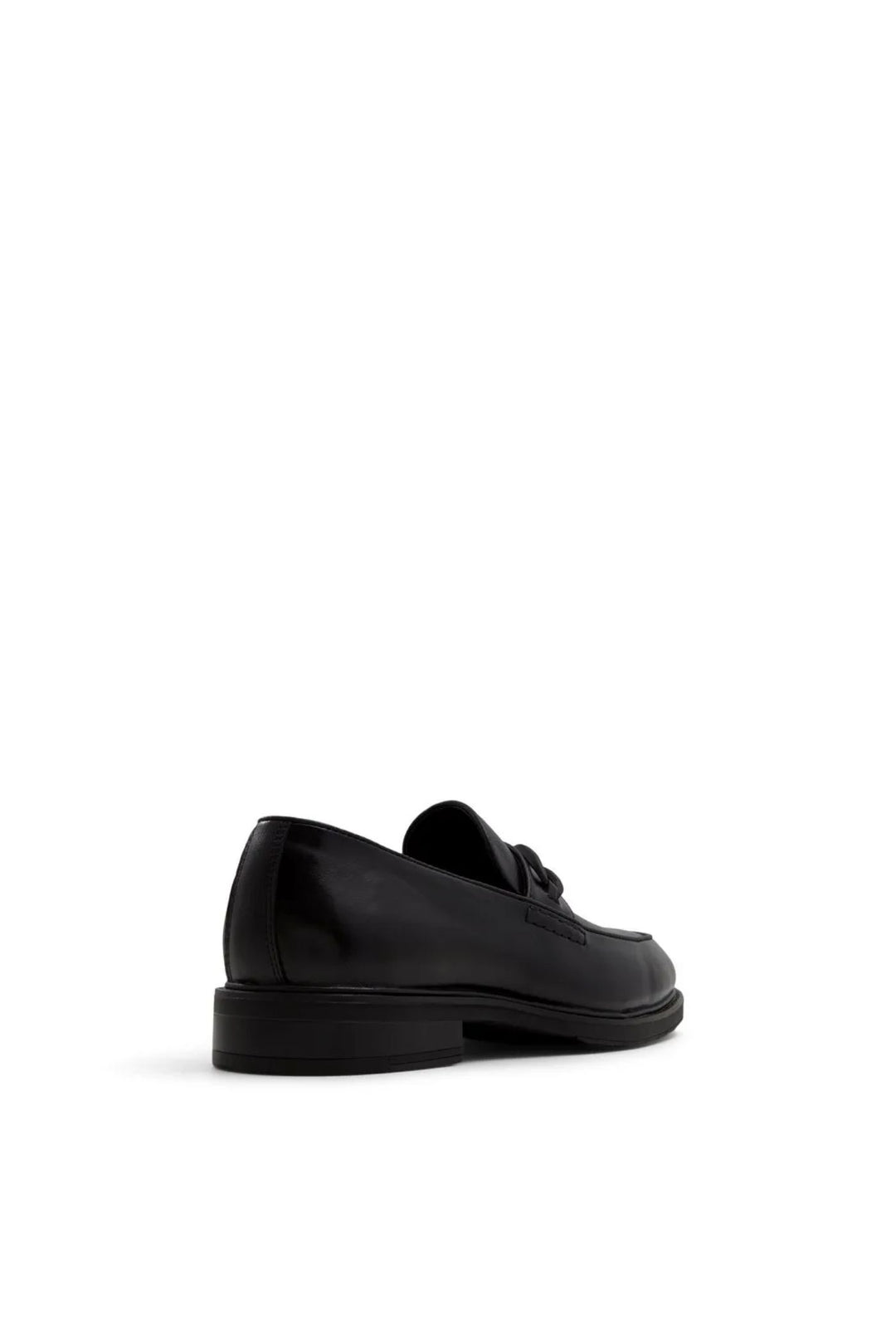 Hatton Metal Trim Heeled Slip In Loafer - Black